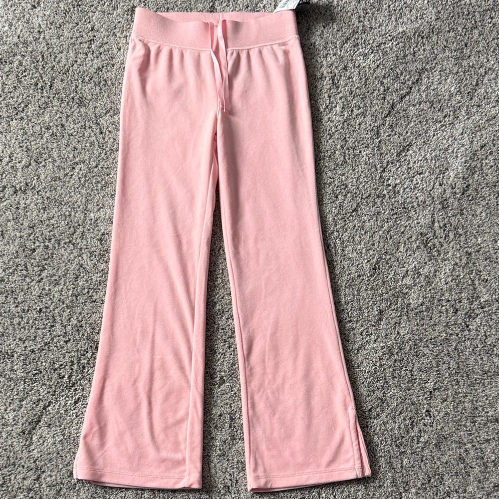Ralph Lauren Pink Kids Velour Velvet Pants S
